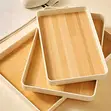 3PC Ceramic Serving & Storage Trays - Wood Grain - 2