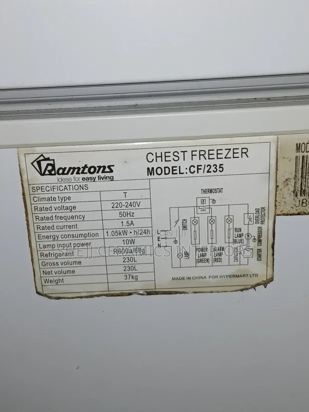 Ramtons Deep Freezer (Iliyo tumika) - 1