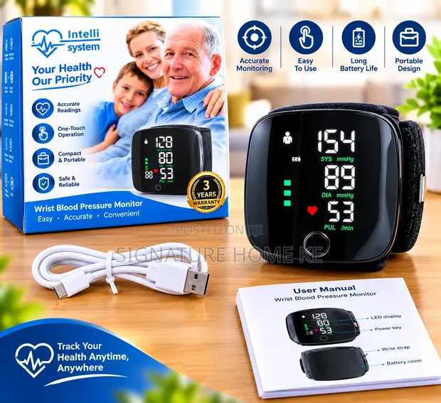 Brand New Wrist Electronic Blood Pressure Monitor BK-619 - 1