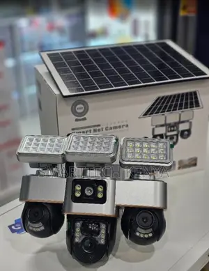 3 Lens Rotating Solar CCTV Camera - 4G PTZ