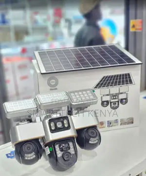 4G SIM Triple Lens Solar PTZ CCTV Outdoor Security Camera