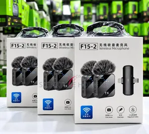F15-2 Wireless Microphone with Type-C & iPhone Connectors