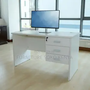 0.9m Dawati la Ofisi na Studhi Nyeupe