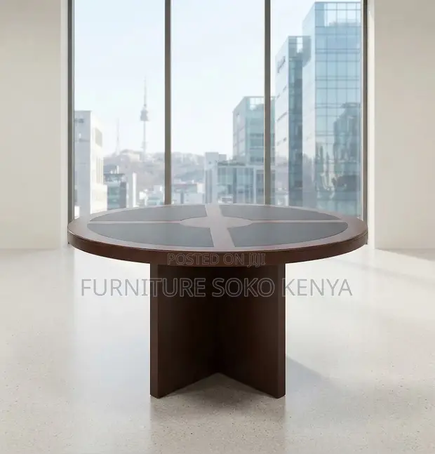 1200mm Executive Round Boardroom Table - 1