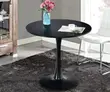 Meza ya Kulia ya Tulip Nyeusi ya Kisasa - 4