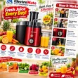 Electromate Juicer/Extractor 800W Red - 1