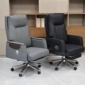 High-Back Executive Office Chair - Gray