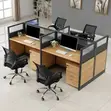 6-Way Office Workstation with Drawers - Brand New - 3