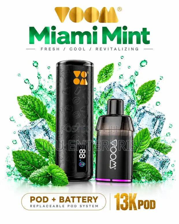 Voom Aura Miami Mint Vape Kit Disposable 13000 Puffs - 1