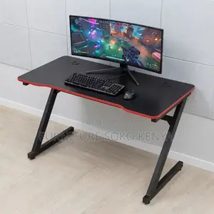 Modern Z-Shaped Gaming & Office Desk