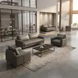 Modern 5-Seater Executive Office Sofa Set - 5