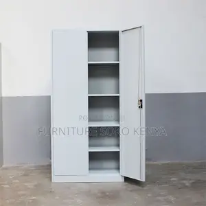 2-Door Metal Storage Cabinet with Locks