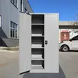 2-Door Metal Storage Cabinet with Locks - 5