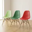 Multi-Colored Plastic Eames-Style Dining Chairs - 3