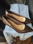 New Look Brown Patent Heels - Wide Fit - Size 39 (UK 6) - 2