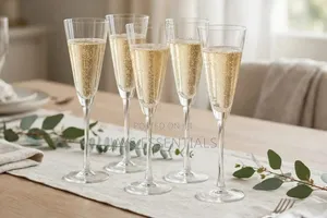 Seti ya Vipande 6 vya Champagne Glass vya Premium