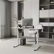Standing Desk : 1.2M White Electric Height-Adjustable Standing Desk - 2