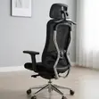 Ergonomic Task Executive Office Chair - Black - 3