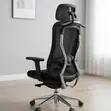 Ergonomic Task Executive Office Chair - Black - 4