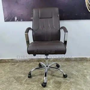 Executive Office Chair - Brown High-Back / Medium-Back