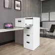 Office Cabinet : Heavy-Duty Cold-Rolled Steel 4-Drawer Cabinet - 2