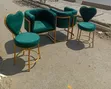 4 Manicure Seats - 2 Client, 2 Technician - Green - 2