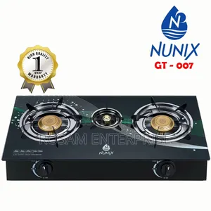 Nunix 3-Burner Glass Cooker