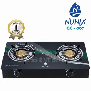 Nunix 2-Burner Glass Cooker