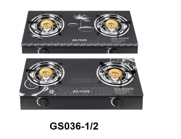 Ailyons 2 Burner Glass Cooker GS036-1/2 - 1