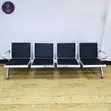 Benchi la Ukaribisho la Viti 4 - Nyeusi Faux Leather - 1