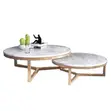 Modern Round Nesting Coffee Table Set - 2
