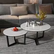 Modern Round Nesting Coffee Table Set - 4