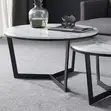 Modern Round Nesting Coffee Table Set - 5