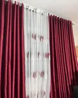 Maroon Curtains - Brand New - 2