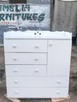 BUILT 5-Drawer Chest of Drawers - White - 5