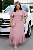 Short Sleeved Maxi Dress - Brand New - 1