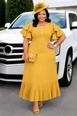 Short Sleeved Maxi Dress - Brand New - 4