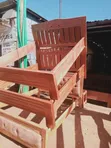 Wooden Bed 5x6 with Carved Details - Clear Varnish - 2