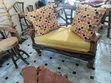 Rustic Wood Sofa Set - 1