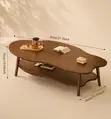 2 Tier Cloud Shaped Coffee Side Tabl - 3