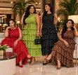 Chiffon Dotted Layered Dress - 5
