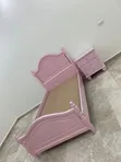 3.5x6 Pink Wooden Single Bed - 2