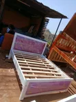 5x6 Queen Bed with Purple Headboard - 2