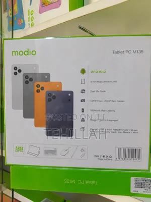 Modio M136 Tablet Mpya 8-inch 512GB Nyeusi