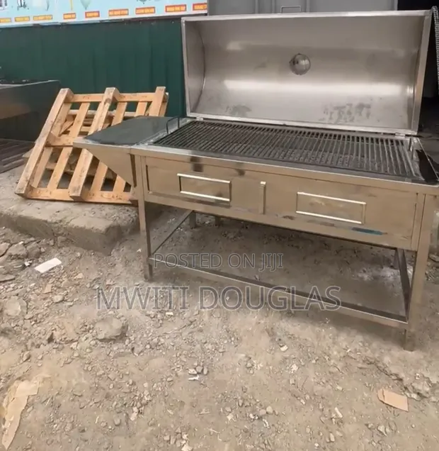 Choma Grill Nzito ya Chuma na Lid Mpya - 1