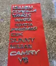 Nembo za Chrome za Gari - Toyota, Isuzu, Nissan, V6, Corolla, Premio - 2