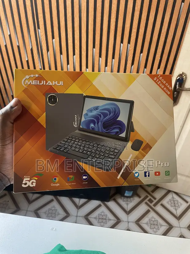 K11 Pro Tablet 16+512GB Black with Keyboard & Mouse - 1