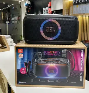 JBL PartyBox on-the-Go 2 with 2 Wireless Mics