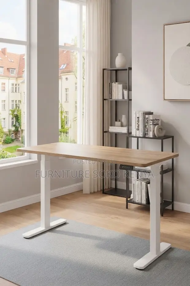 Steelcase 1200mm White Electric Ergonomic Desk - 1