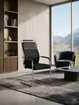 Ergonomic Non-Adjustable Office Guest Chair - 4